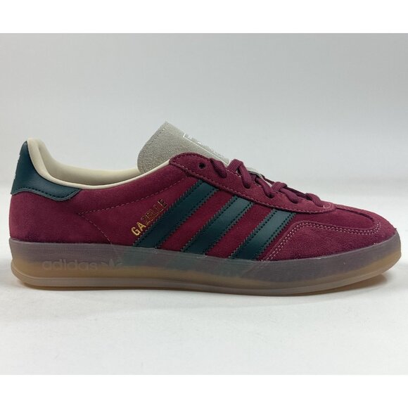 adidas Originals Gazelle Indoor Mens Shadow Red Green Shoes Sneakers JH5403 - Picture 1 of 10
